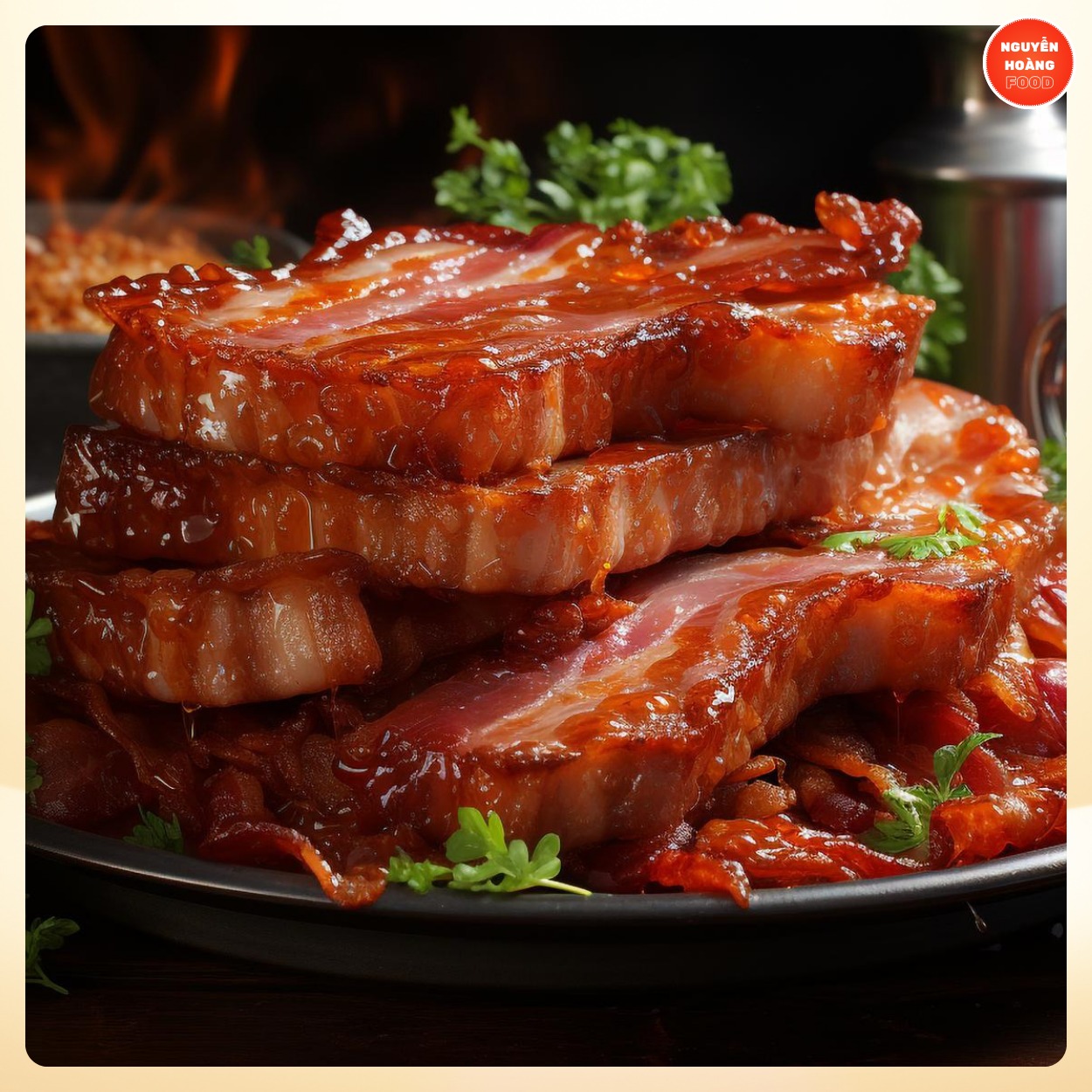 Ba chỉ heo BBQ